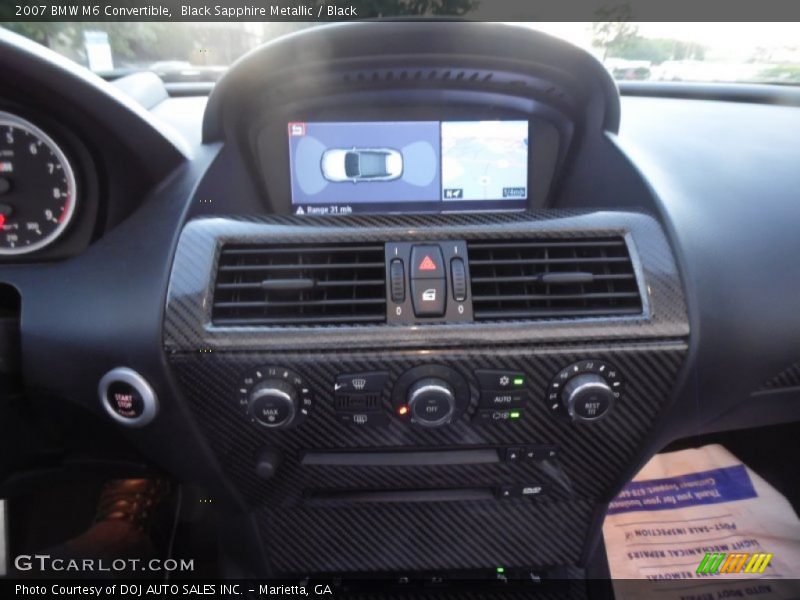 Black Sapphire Metallic / Black 2007 BMW M6 Convertible