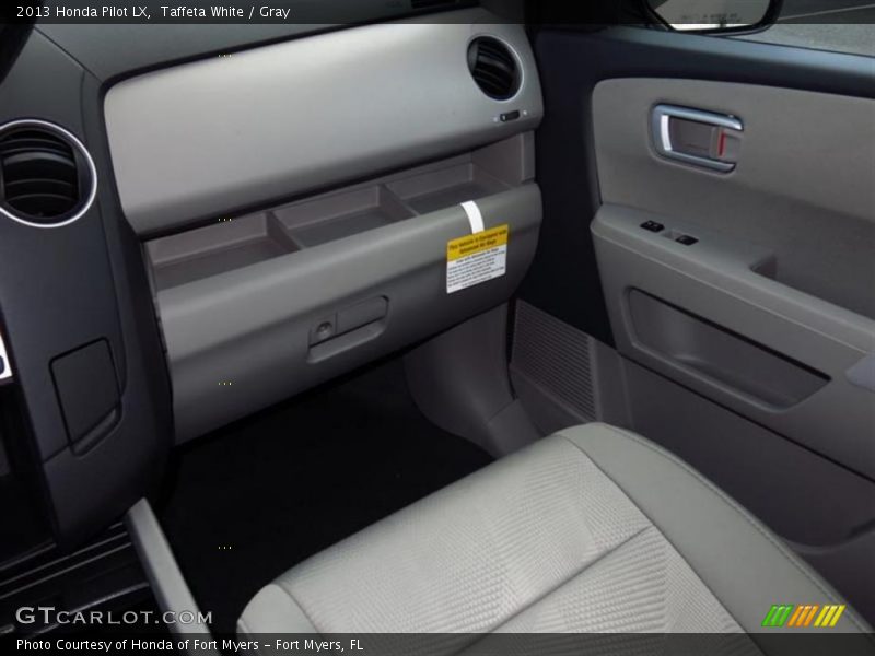 Taffeta White / Gray 2013 Honda Pilot LX