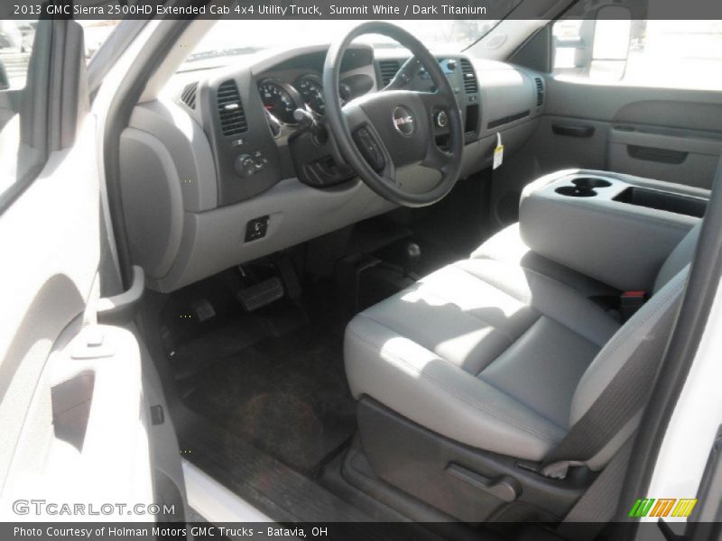 Summit White / Dark Titanium 2013 GMC Sierra 2500HD Extended Cab 4x4 Utility Truck