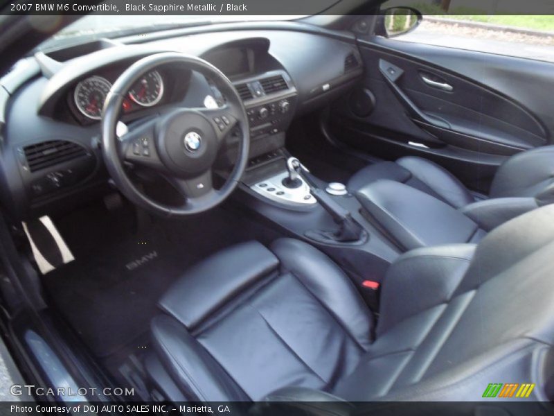 Black Sapphire Metallic / Black 2007 BMW M6 Convertible