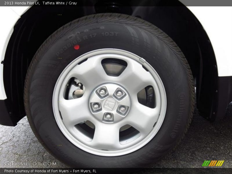 Taffeta White / Gray 2013 Honda Pilot LX