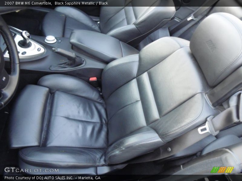 Black Sapphire Metallic / Black 2007 BMW M6 Convertible