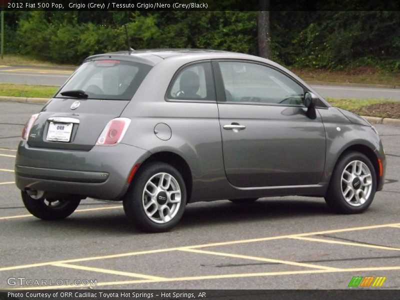 Grigio (Grey) / Tessuto Grigio/Nero (Grey/Black) 2012 Fiat 500 Pop
