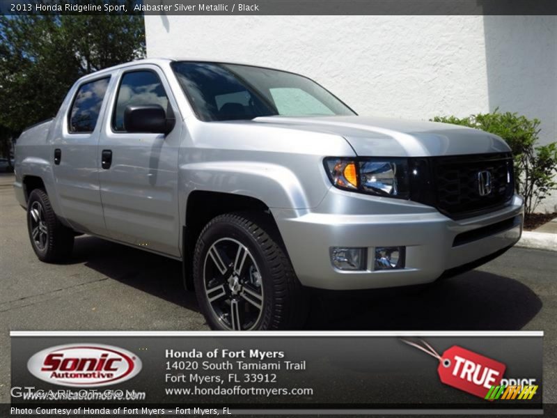 Alabaster Silver Metallic / Black 2013 Honda Ridgeline Sport