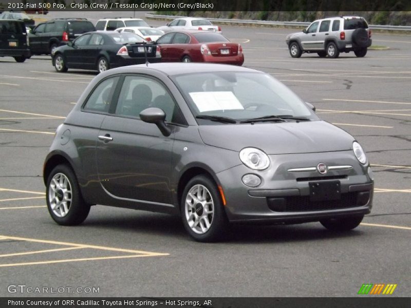 Grigio (Grey) / Tessuto Grigio/Nero (Grey/Black) 2012 Fiat 500 Pop