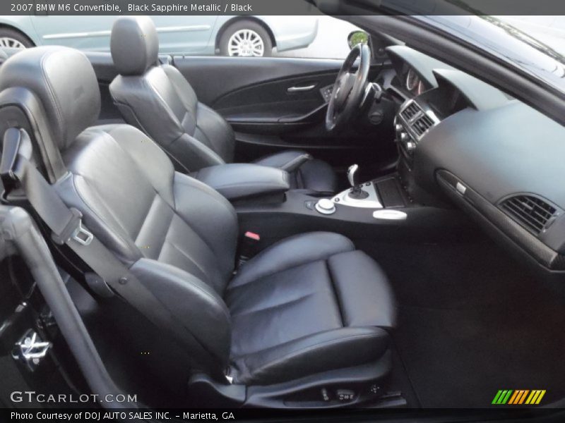 Black Sapphire Metallic / Black 2007 BMW M6 Convertible