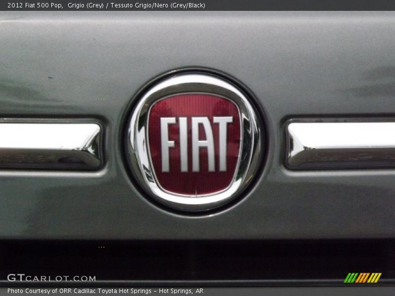 Grigio (Grey) / Tessuto Grigio/Nero (Grey/Black) 2012 Fiat 500 Pop