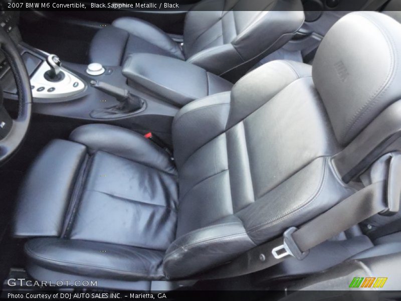Black Sapphire Metallic / Black 2007 BMW M6 Convertible