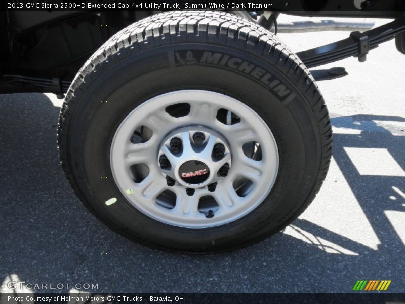 Summit White / Dark Titanium 2013 GMC Sierra 2500HD Extended Cab 4x4 Utility Truck