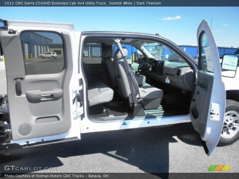 Summit White / Dark Titanium 2013 GMC Sierra 2500HD Extended Cab 4x4 Utility Truck