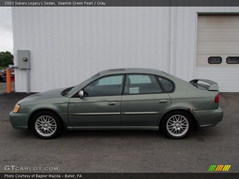 Seamist Green Pearl / Gray 2003 Subaru Legacy L Sedan