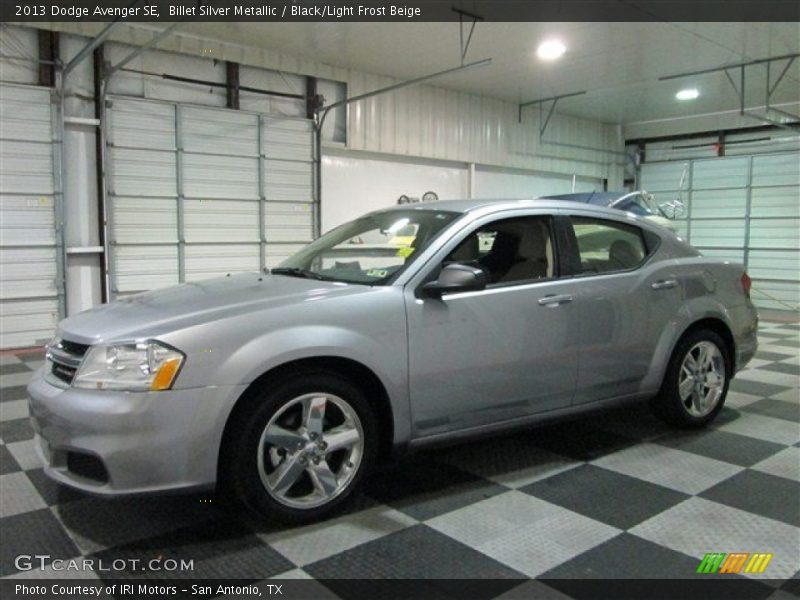 Billet Silver Metallic / Black/Light Frost Beige 2013 Dodge Avenger SE