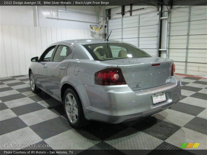 Billet Silver Metallic / Black/Light Frost Beige 2013 Dodge Avenger SE