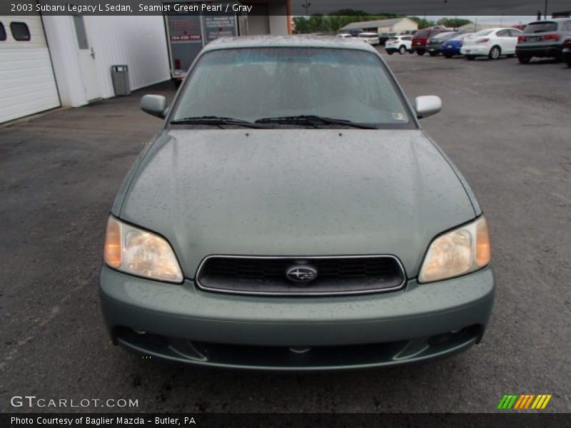Seamist Green Pearl / Gray 2003 Subaru Legacy L Sedan