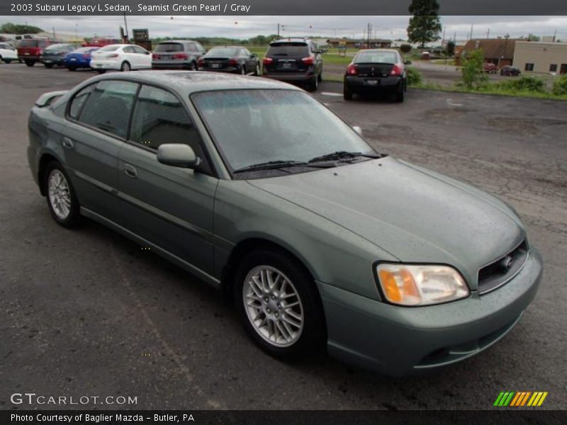 Seamist Green Pearl / Gray 2003 Subaru Legacy L Sedan