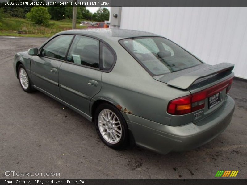 Seamist Green Pearl / Gray 2003 Subaru Legacy L Sedan