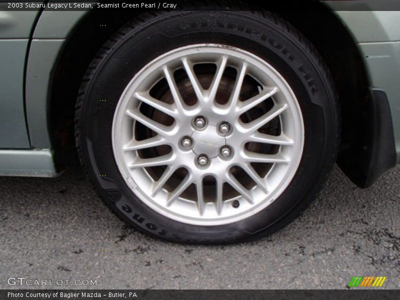 Seamist Green Pearl / Gray 2003 Subaru Legacy L Sedan