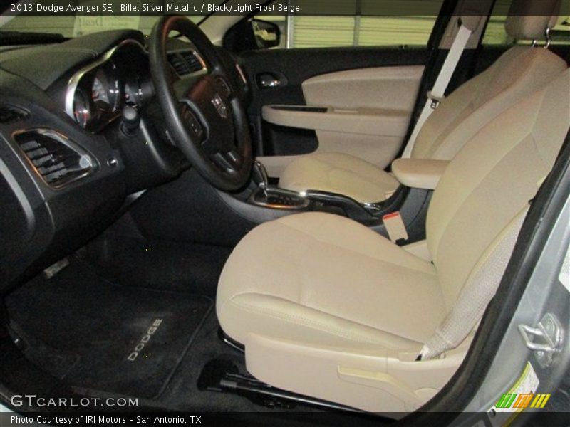 Billet Silver Metallic / Black/Light Frost Beige 2013 Dodge Avenger SE
