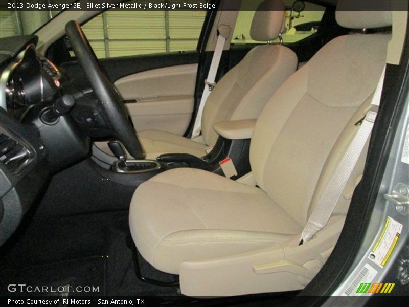 Billet Silver Metallic / Black/Light Frost Beige 2013 Dodge Avenger SE