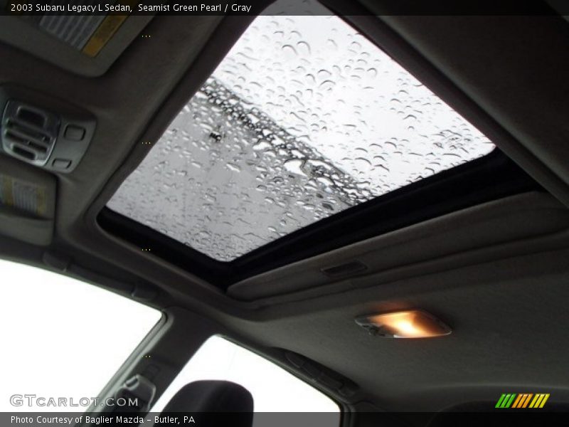 Seamist Green Pearl / Gray 2003 Subaru Legacy L Sedan