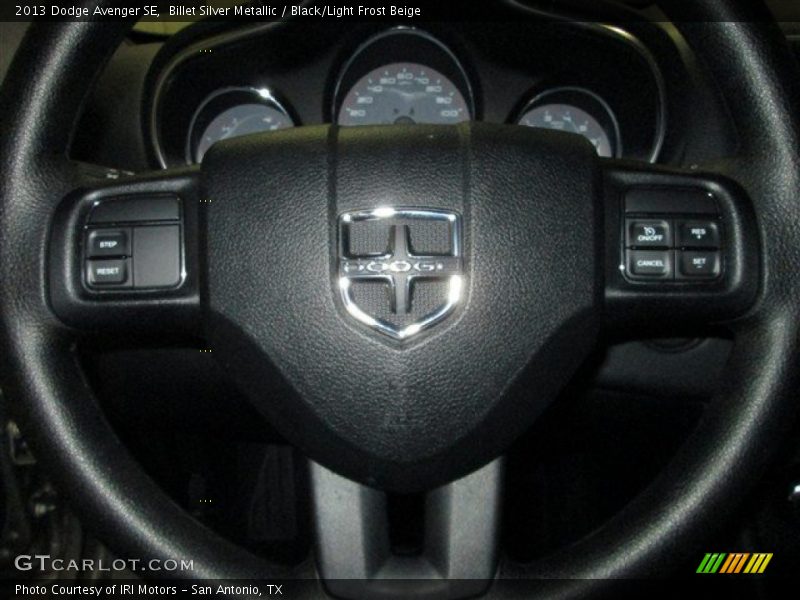 Billet Silver Metallic / Black/Light Frost Beige 2013 Dodge Avenger SE