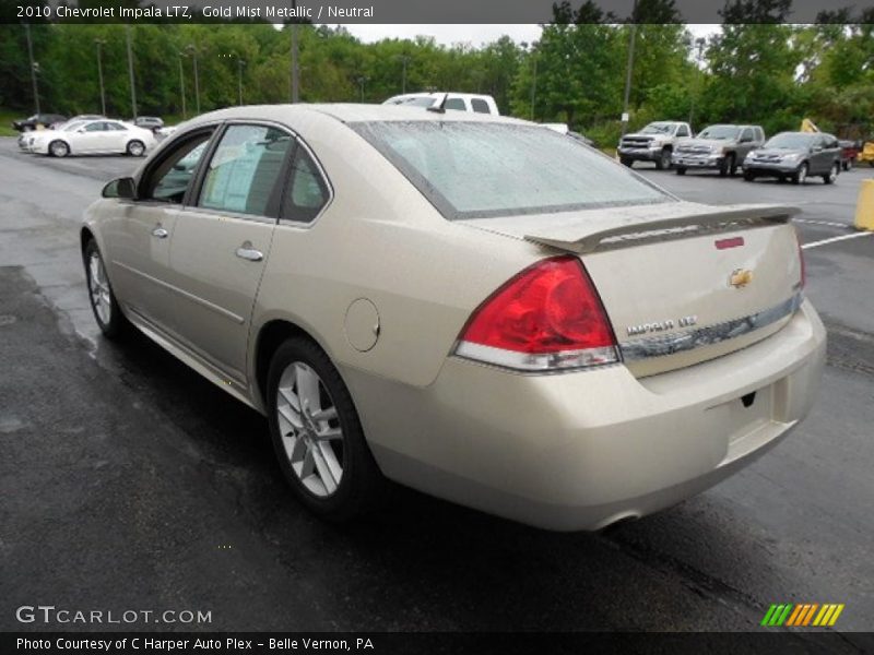 Gold Mist Metallic / Neutral 2010 Chevrolet Impala LTZ