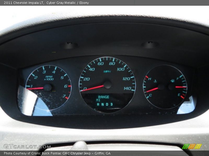 Cyber Gray Metallic / Ebony 2011 Chevrolet Impala LT
