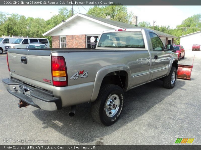 Pewter Metallic / Graphite 2001 GMC Sierra 2500HD SL Regular Cab 4x4