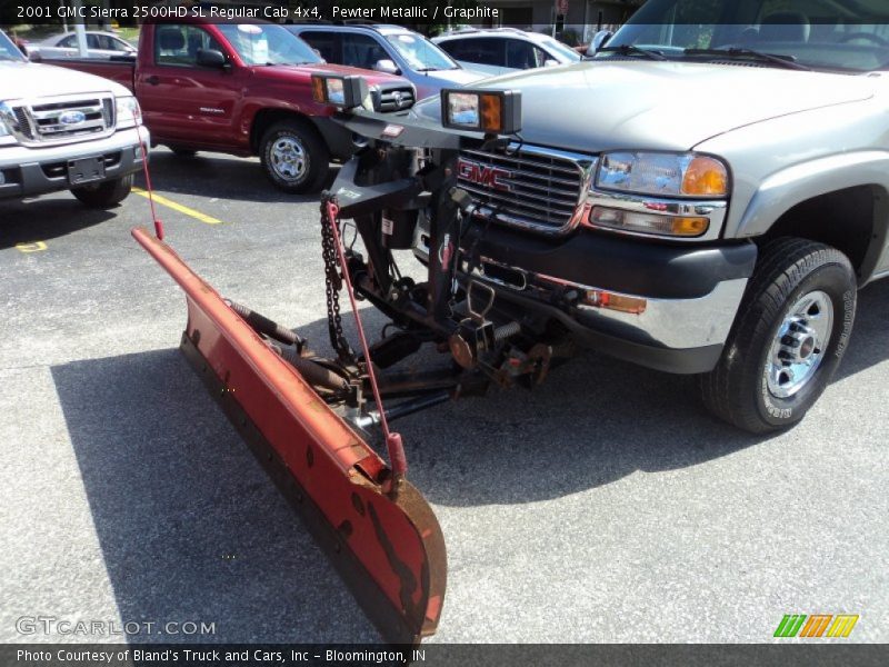 Pewter Metallic / Graphite 2001 GMC Sierra 2500HD SL Regular Cab 4x4