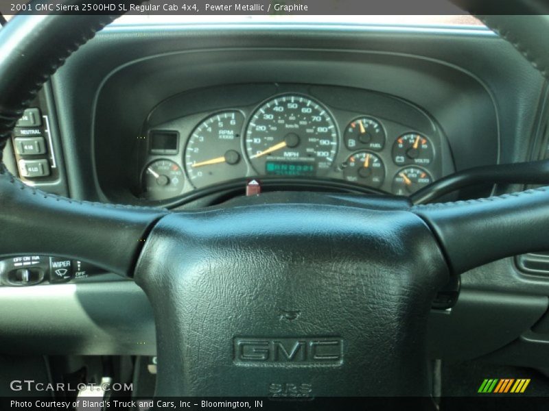 Pewter Metallic / Graphite 2001 GMC Sierra 2500HD SL Regular Cab 4x4