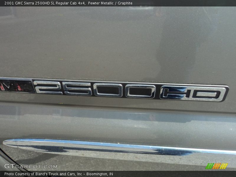 Pewter Metallic / Graphite 2001 GMC Sierra 2500HD SL Regular Cab 4x4
