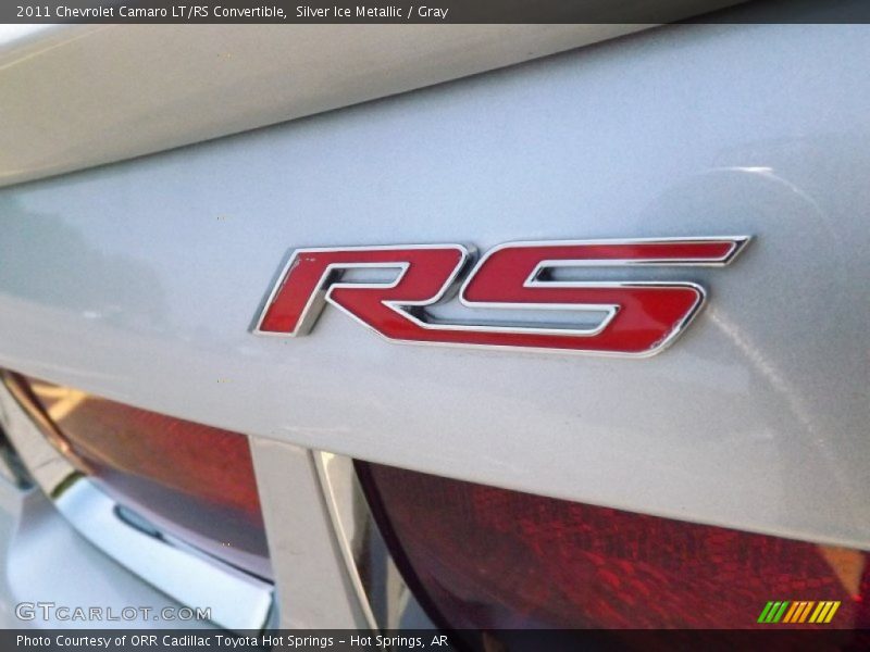 Silver Ice Metallic / Gray 2011 Chevrolet Camaro LT/RS Convertible