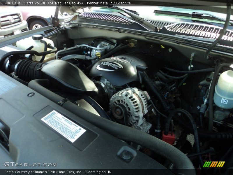 Pewter Metallic / Graphite 2001 GMC Sierra 2500HD SL Regular Cab 4x4