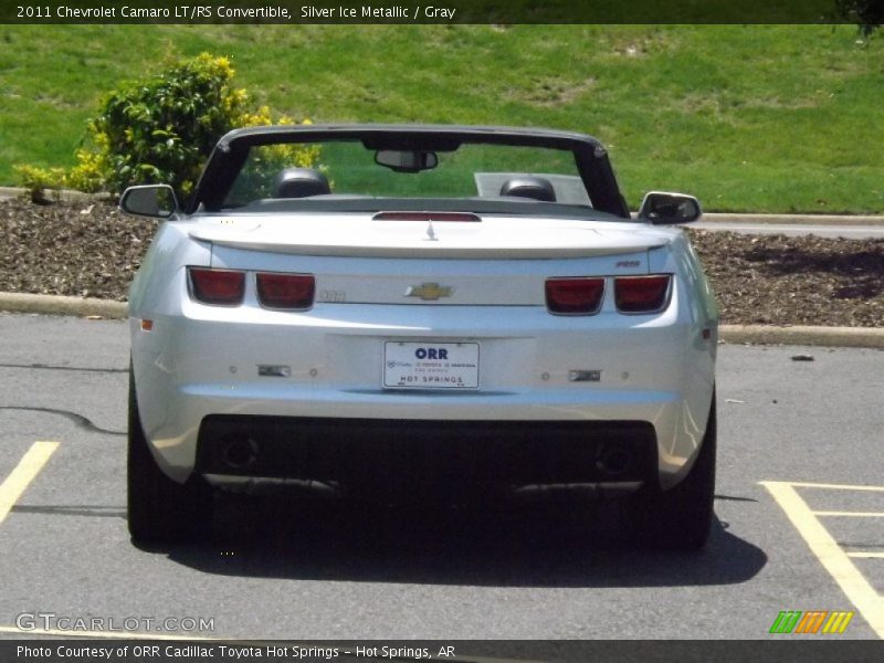 Silver Ice Metallic / Gray 2011 Chevrolet Camaro LT/RS Convertible
