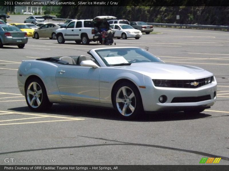 Silver Ice Metallic / Gray 2011 Chevrolet Camaro LT/RS Convertible