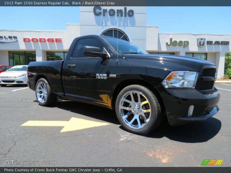 Black / Black/Diesel Gray 2013 Ram 1500 Express Regular Cab