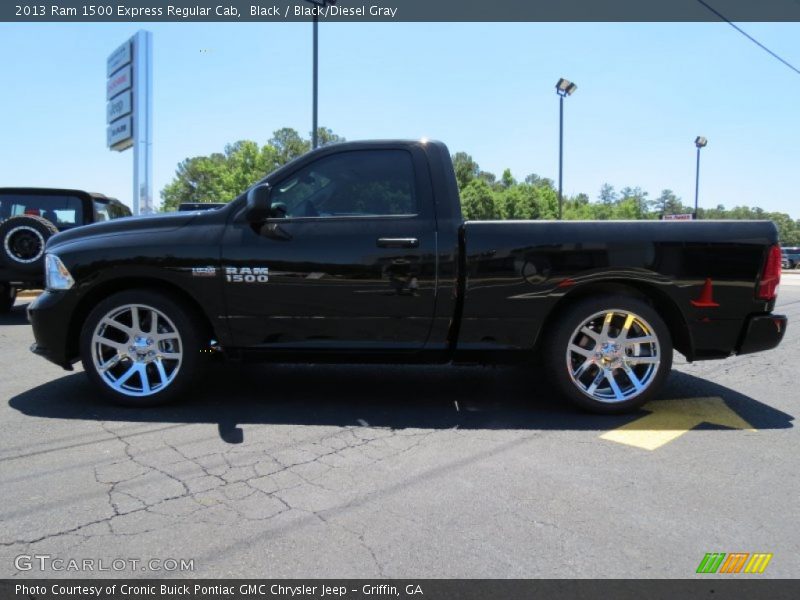 Black / Black/Diesel Gray 2013 Ram 1500 Express Regular Cab