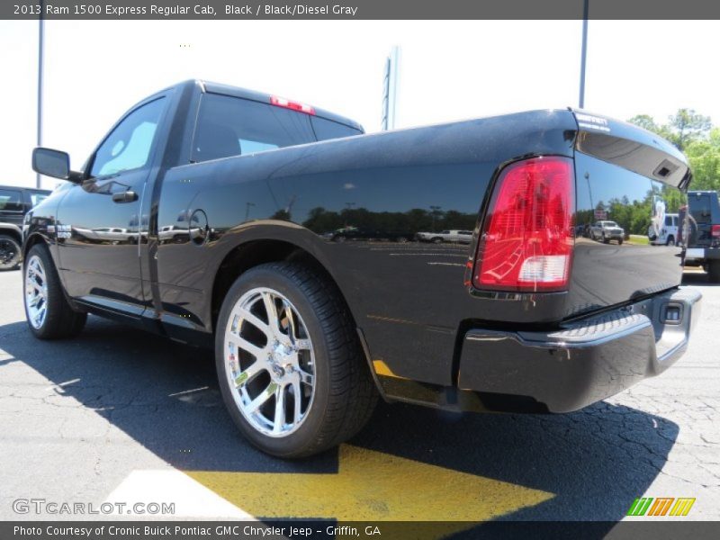 Black / Black/Diesel Gray 2013 Ram 1500 Express Regular Cab