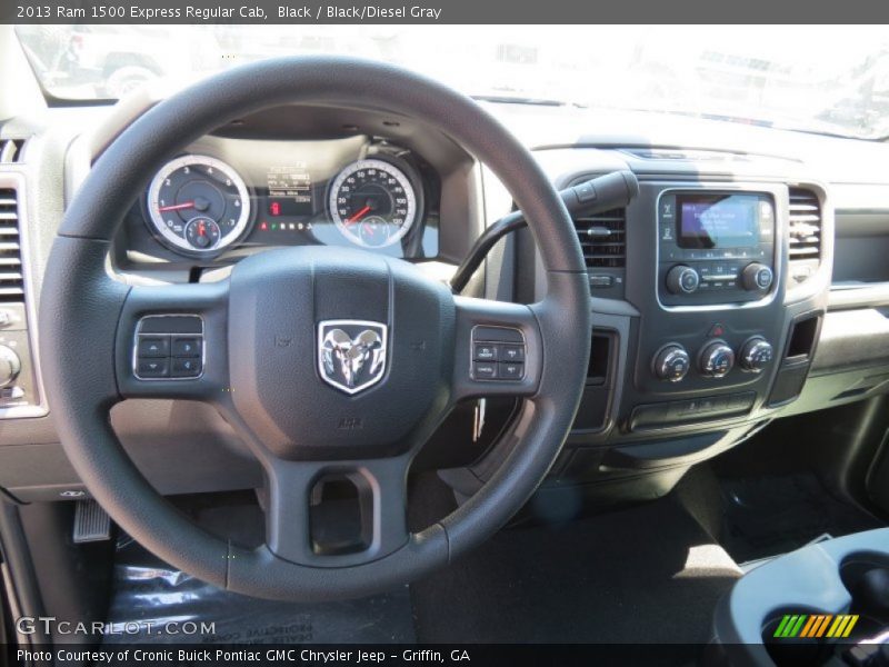 Black / Black/Diesel Gray 2013 Ram 1500 Express Regular Cab