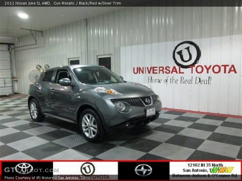 Gun Metallic / Black/Red w/Silver Trim 2011 Nissan Juke SL AWD