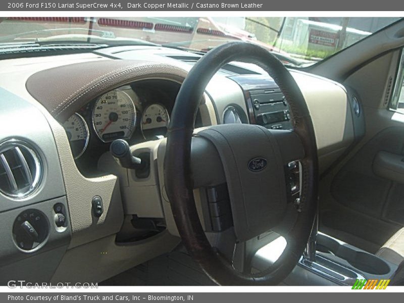 Dark Copper Metallic / Castano Brown Leather 2006 Ford F150 Lariat SuperCrew 4x4