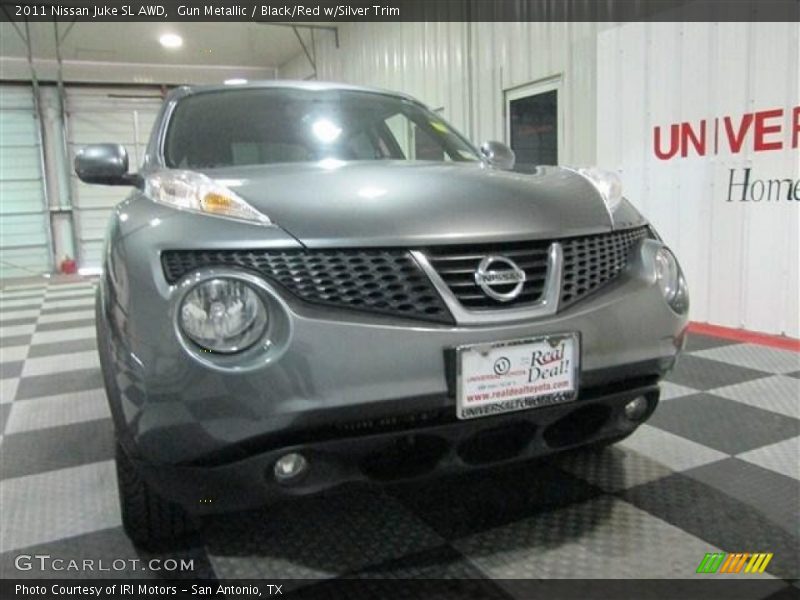 Gun Metallic / Black/Red w/Silver Trim 2011 Nissan Juke SL AWD