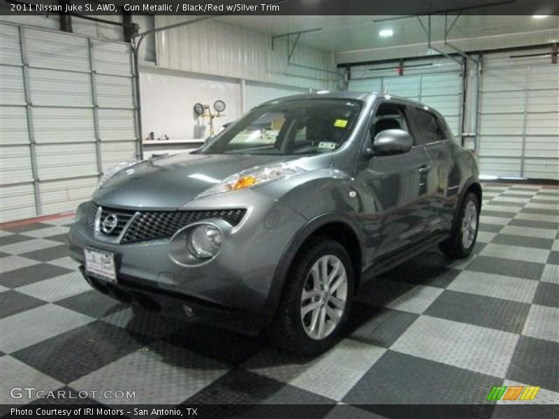 Gun Metallic / Black/Red w/Silver Trim 2011 Nissan Juke SL AWD