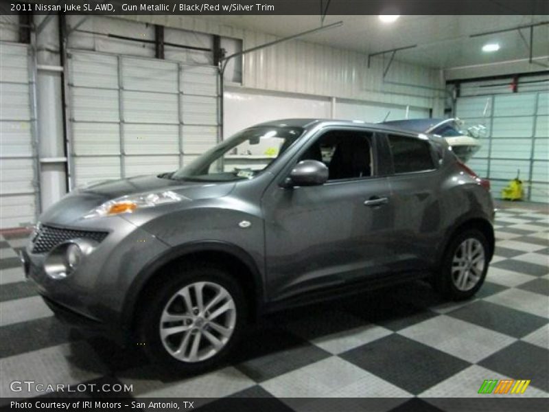 Gun Metallic / Black/Red w/Silver Trim 2011 Nissan Juke SL AWD
