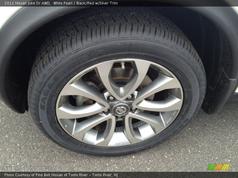White Pearl / Black/Red w/Silver Trim 2011 Nissan Juke SV AWD