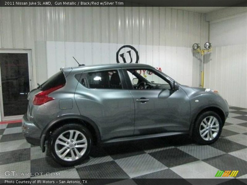 Gun Metallic / Black/Red w/Silver Trim 2011 Nissan Juke SL AWD