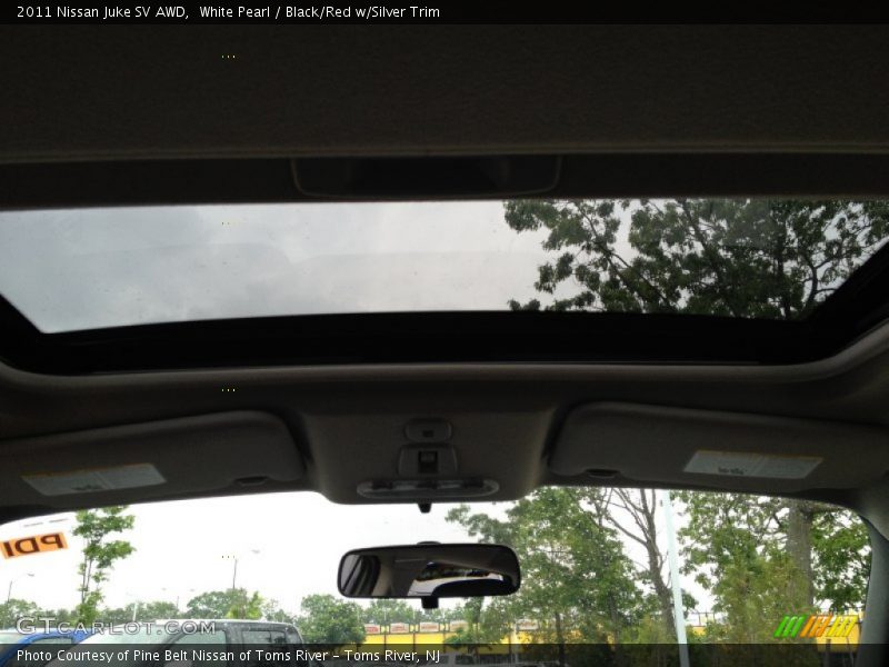 White Pearl / Black/Red w/Silver Trim 2011 Nissan Juke SV AWD