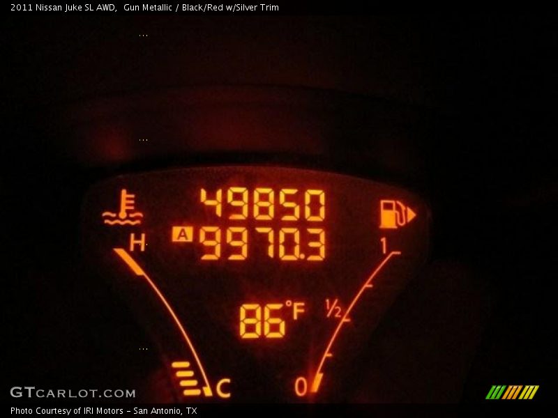 Gun Metallic / Black/Red w/Silver Trim 2011 Nissan Juke SL AWD