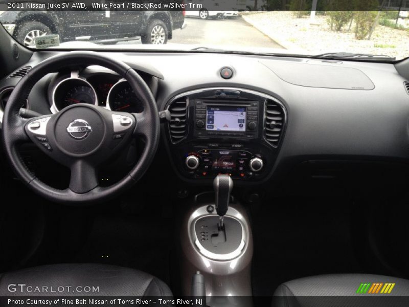 White Pearl / Black/Red w/Silver Trim 2011 Nissan Juke SV AWD