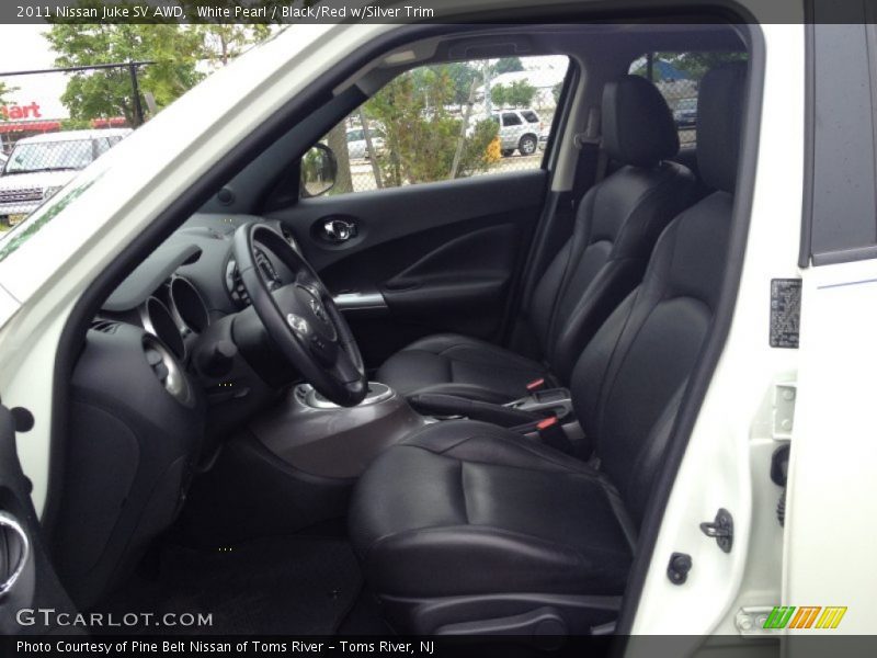 White Pearl / Black/Red w/Silver Trim 2011 Nissan Juke SV AWD